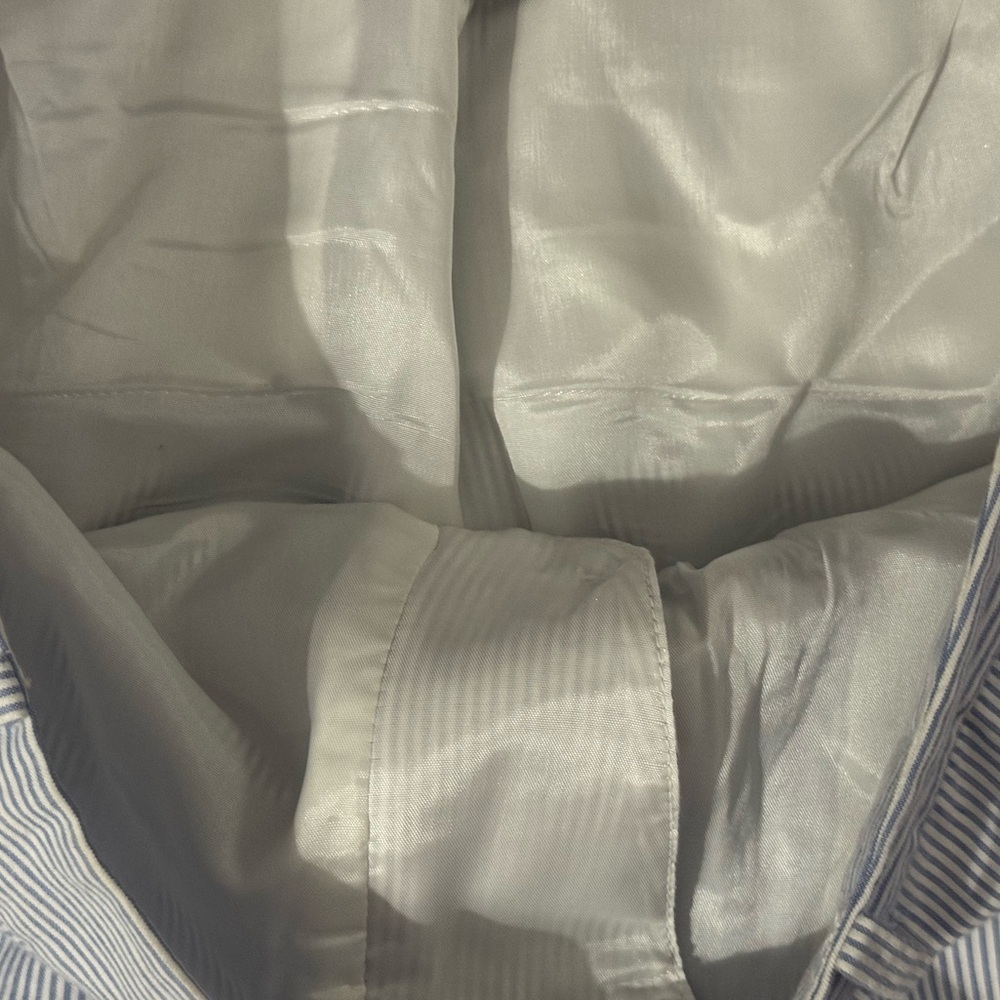Lauren Ralph Lauren Edita Seersucker Blue White Stripe Pants, Size 6 - Picture 12 of 12